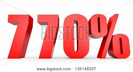 Discount 770 Percent Off. 3D Illustration.