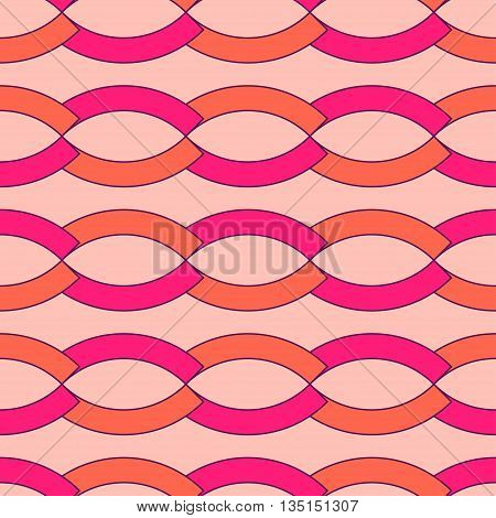Wave geometric seamless pattern. Fashion graphic background design. Modern geometric stylish abstract texture. Colorful template 4 prints textiles wrappingwallpaper website etc VECTOR illustration