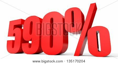 Discount 590 Percent Off. 3D Illustration.