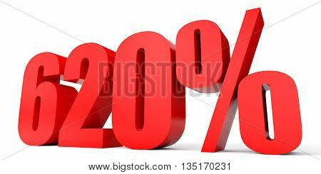 Discount 620 Percent Off. 3D Illustration.