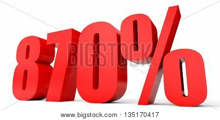 Discount 870 Percent Off. 3D Illustration.