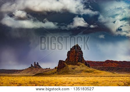 Smaller Rock Formations Near Agathla Peak  Kayenta Arizona