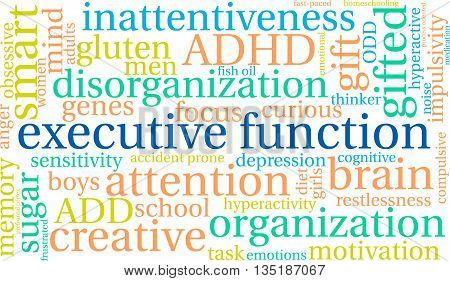 Executive Function Word Cloud
