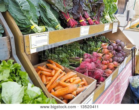 Organic Produce at Farmers Market