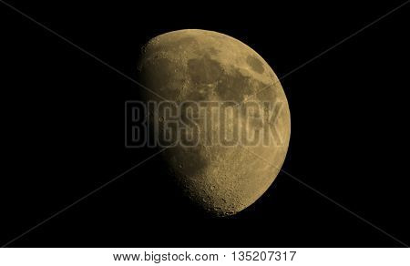 Gibbous Moon Sepia