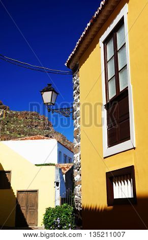 Architectural detail in Agulo Village, La Gomera, Spain, Europe