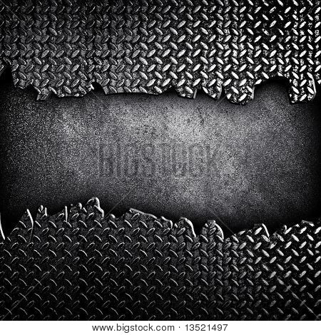 gebrochene Diamond plate