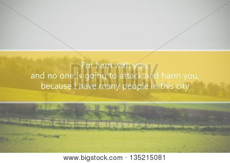 Inspirational Verse From The Bible On A Blurred Background