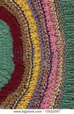 Color wool fabric