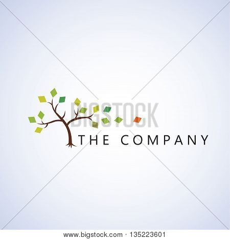 tree logo design vector ideas on backgound