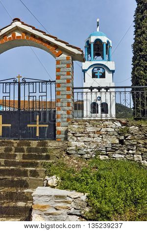 Orthodox church in village of Potamia, Thassos island,  East Macedonia and Thrace, Greece