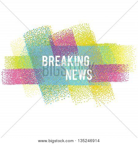Breaking news vector banner. Vector illustration isolated design element background for web sites flyers and other business