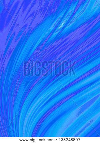 Blue purple background of incident waves covered divergent washouts