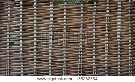wicker basket of twigs in which are stored different things