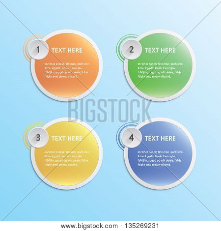 Abstract vector banners set. Vector Web Banners Templates