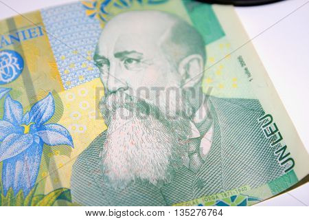 1 Romanian leu bank note. Lei is the national currency of Romania