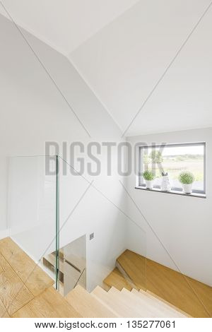 Light Straircase In Modern Villa