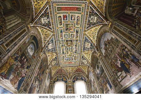 The Piccolomini Library, Duomo Of Siena, Italy