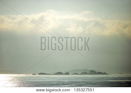 Rocky islands and reefs around St Mary's Tresco Scilly Isles
