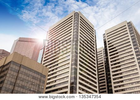Downtown Office Buildings In Calgary, Alberta