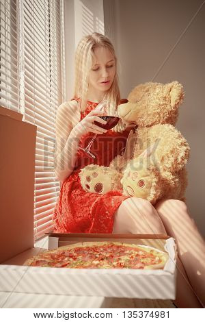 Girl With Teddy Bear