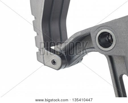 Hinge that opens the battery compartment on an rifle stock