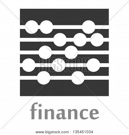 Abacus logo rendered in grey and white shapes above the word Finance in grey text