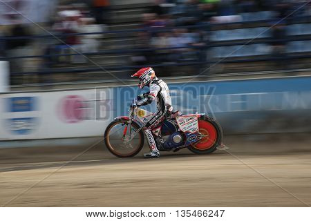 Speedway Riders On The Track