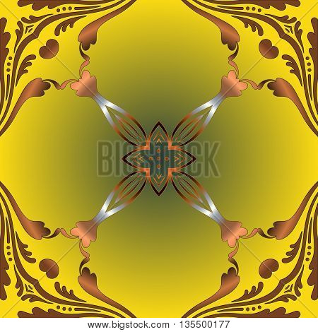 Mandalay. Beautiful vintage round pattern. elements of vintage decor Hand drawn abstract background.