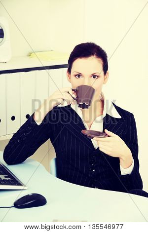 Break for business woman.