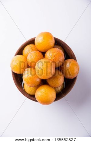 Gulab jamun, or gulaab jamun, is a milk-solids-based sweet mithai