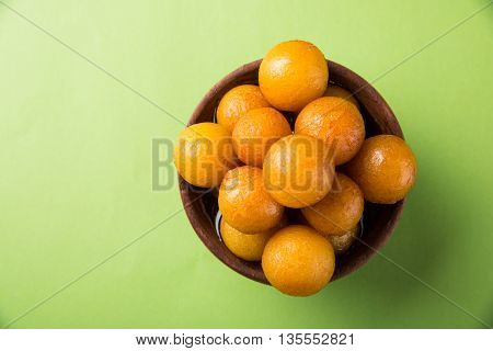 Gulab jamun, or gulaab jamun, is a milk-solids-based sweet mithai