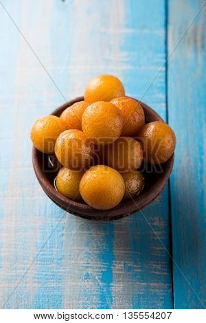 Gulab jamun, or gulaab jamun, is a milk-solids-based sweet mithai