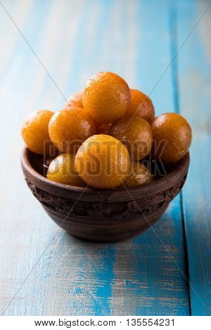 Gulab jamun, or gulaab jamun, is a milk-solids-based sweet mithai