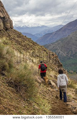 San Alfonso Valley, Trail In The  Mountain