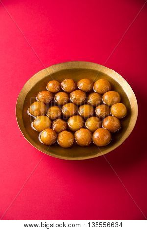 Gulab jamun, or gulaab jamun, is a milk-solids-based sweet mithai