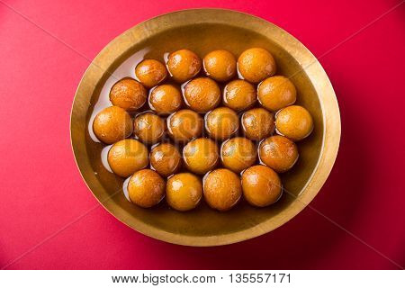Gulab jamun, or gulaab jamun, is a milk-solids-based sweet mithai
