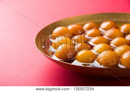 Gulab jamun, or gulaab jamun, is a milk-solids-based sweet mithai