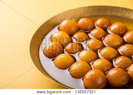 Gulab jamun, or gulaab jamun, is a milk-solids-based sweet mithai