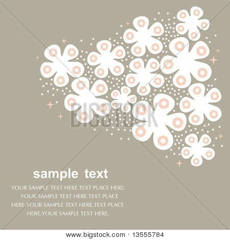sweet floral pattern card design