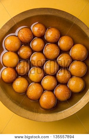 Gulab jamun, or gulaab jamun, is a milk-solids-based sweet mithai