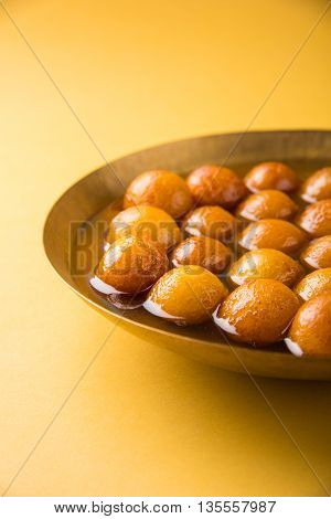 Gulab jamun, or gulaab jamun, is a milk-solids-based sweet mithai