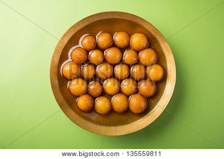 Gulab jamun, or gulaab jamun, is a milk-solids-based sweet mithai