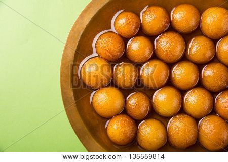 Gulab jamun, or gulaab jamun, is a milk-solids-based sweet mithai