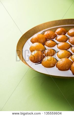 Gulab jamun, or gulaab jamun, is a milk-solids-based sweet mithai