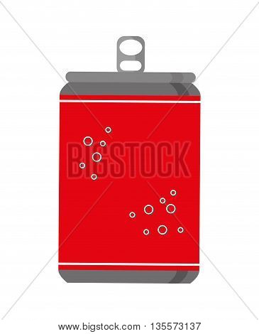 Drink concept represented by soda beverage  icon over flat and isolated background