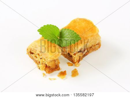 Nut filled layered pastry (Baklava)