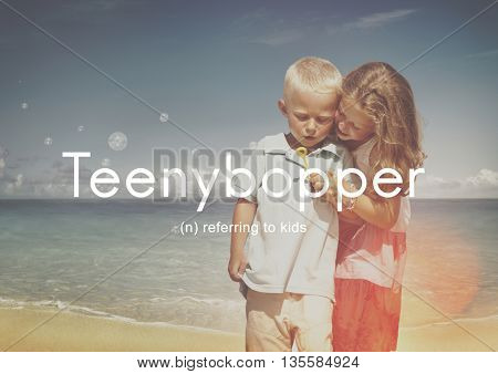 Teenybopper Young Children Youth Kids Concept