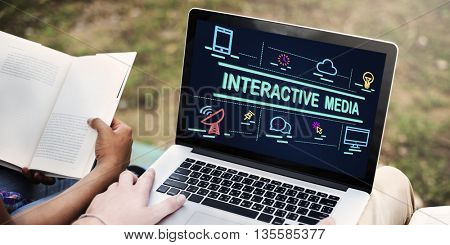 Interactive Media Connection Digital Internet Concept