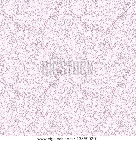 Hand painted watercolor vector flowerseamless pattern background
